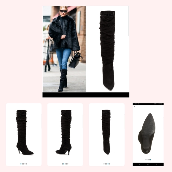 Stuart Weitzman Lafayette Black Suede Boot… - Picture 2 of 10